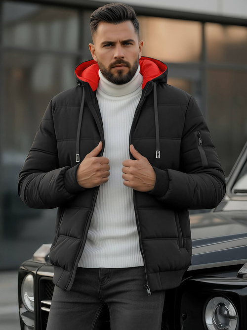 Мъжко яке черни OZONEE JS/31M5003Z