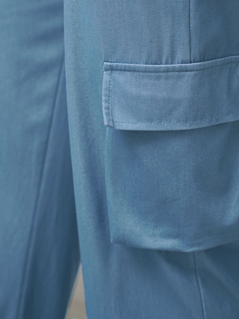 Джинсови панталони дамски синьо OZONEE O/HGM6610