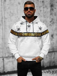 Мъжки суитшърт бял OZONEE O/HM638Z