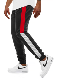 Мъжко долнище на анцуг черни OZONEE JS/JZ11012