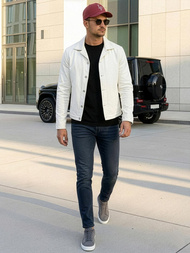 Мъжки дънки тъмно-синьо OZONEE O/JK2895AZ