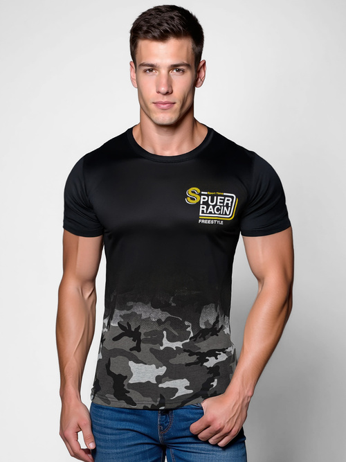 Мъжка тениска сива OZONEE JS/S985/2Z