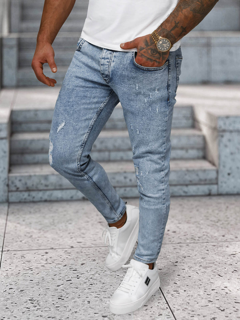 Мъжки дънки сини OZONEE O/2339/2