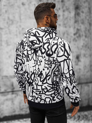 Мъжки суитшърт бяла OZONEE JS/8B1151/1