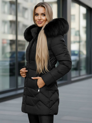 Дамско яке черно OZONEE JS/16M9121/392Z