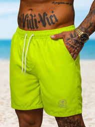 Мъжки плувни шорти жълт-неон OZONEE O/MTK4454