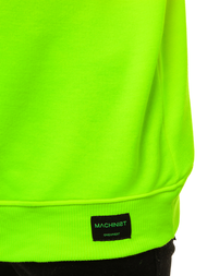 Мъжки суитшърт зелена неонов OZONEE MACH/3149