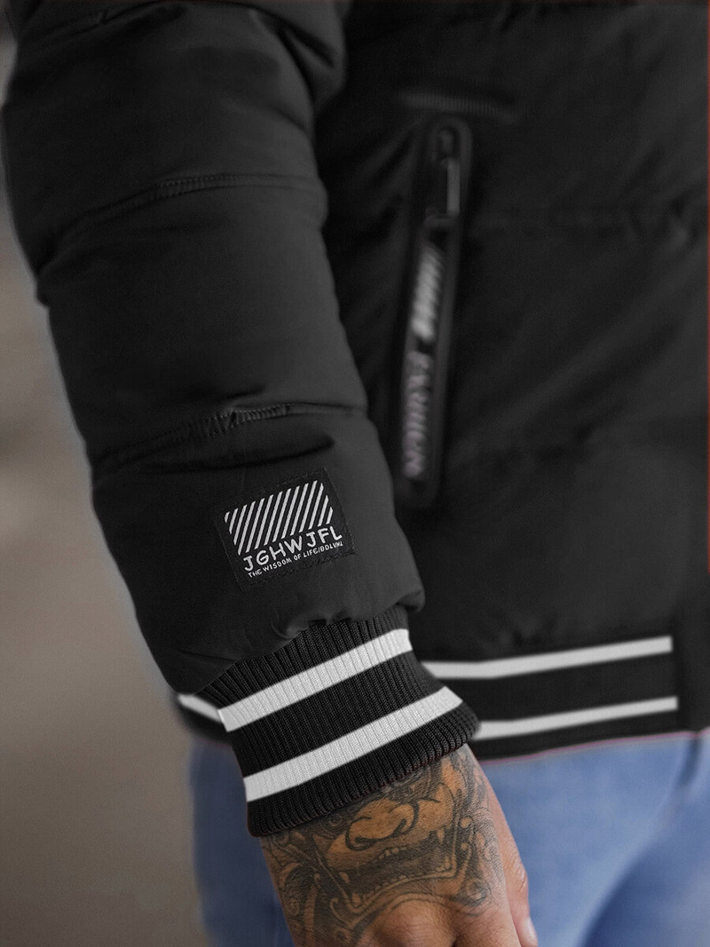 Мъжко яке черни OZONEE JS/57M7501/392