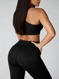 Дамски клин черен OZONEE JS/YW06011/1Z