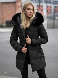 Дамско яке черно OZONEE JS/16M9099/392Z