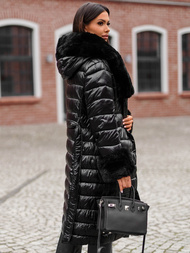 Дамско палто черен OZONEE JS/5M3160/392Z