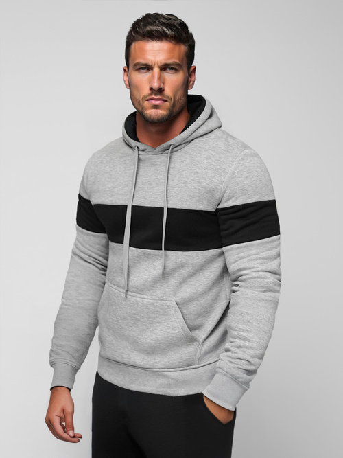 Мъжки суитшърт сива OZONEE JS/8B1316/2Z