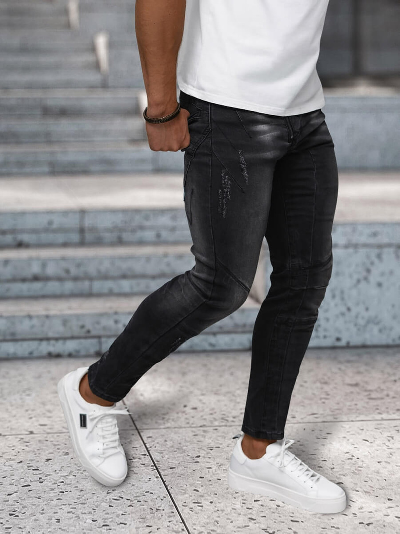 Мъжки дънки черни OZONEE NB/MP0025NZ