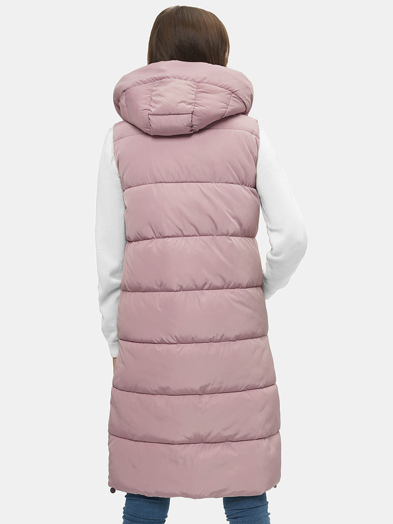 Дамска жилетка прахово розово OZONEE O/H909/87