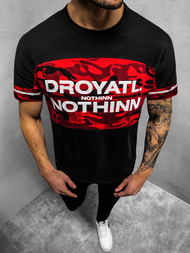 Мъжка тениска черен OZONEE JS/SS10976Z