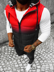 Мъжки елек червено-черна OZONEE JS/M757/270