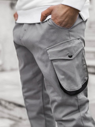 Мъжки панталони JOGGER сиви OZONEE A/705
