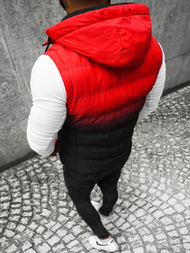 Мъжки елек червено-черна OZONEE JS/M757/270