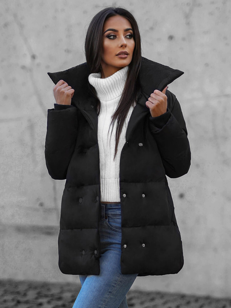 Дамско яке черно OZONEE JS/5M729/392