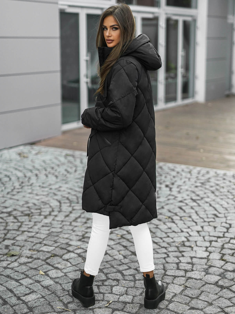 Дамско яке черно OZONEE JS/5M3168/392Z