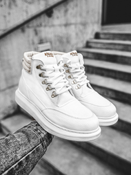 Сникърси високи бяло OZONEE KN/504