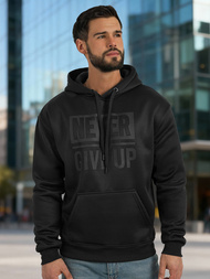 Мъжки суитшърт черно OZONEE JS/8B1983/3