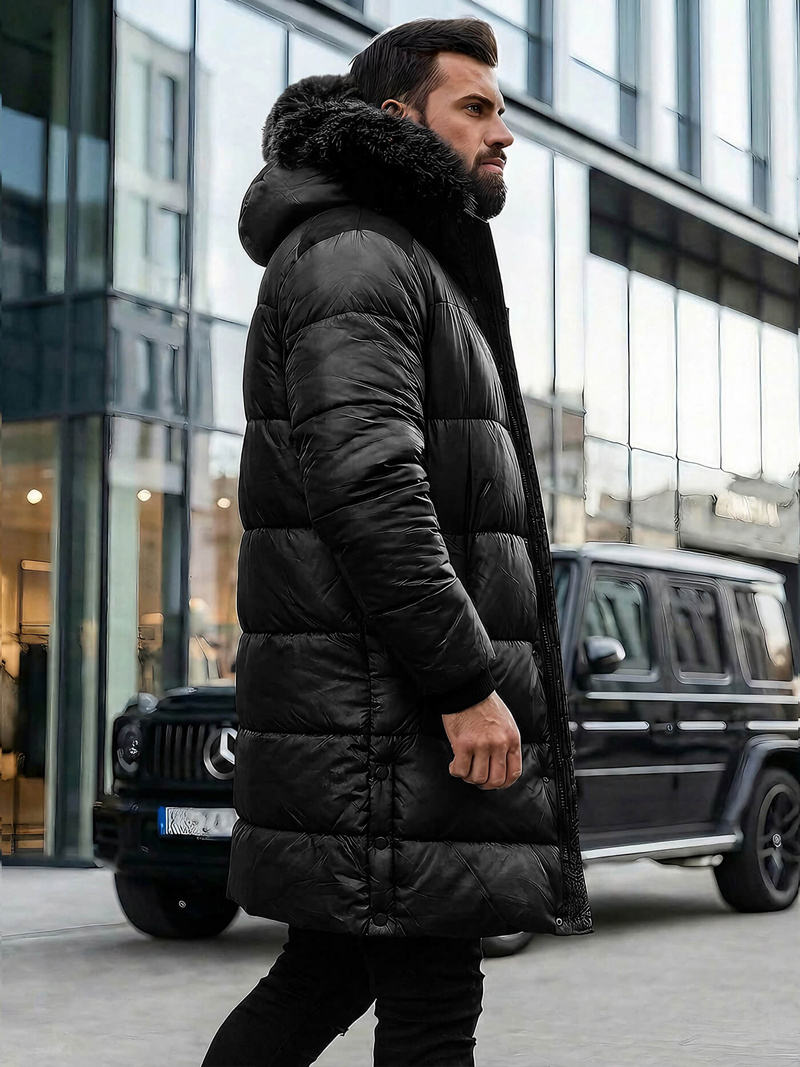 Мъжко яке черно OZONEE O/M800Z