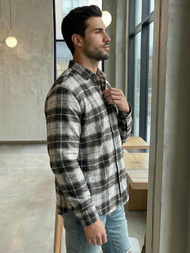 Мъжка риза сива OZONEE V/V172Z