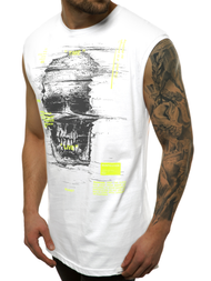 Мъжка тениска бял OZONEE MACH/M1212