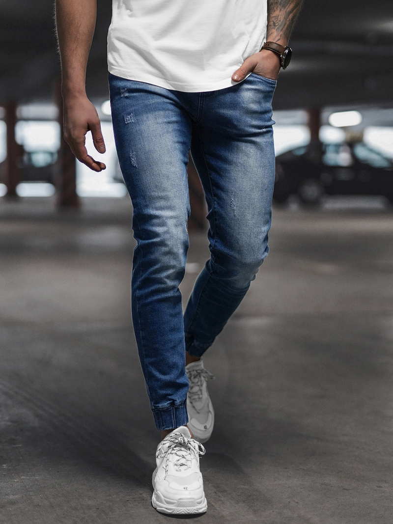 Мъжки панталони jogger тъмносиньо OZONEE NB/MP0053/2BS