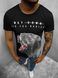 Мъжка тениска черен OZONEE O/1298