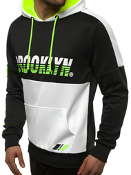 Мъжки суитшърт черно-бяла OZONEE JS/DD20127