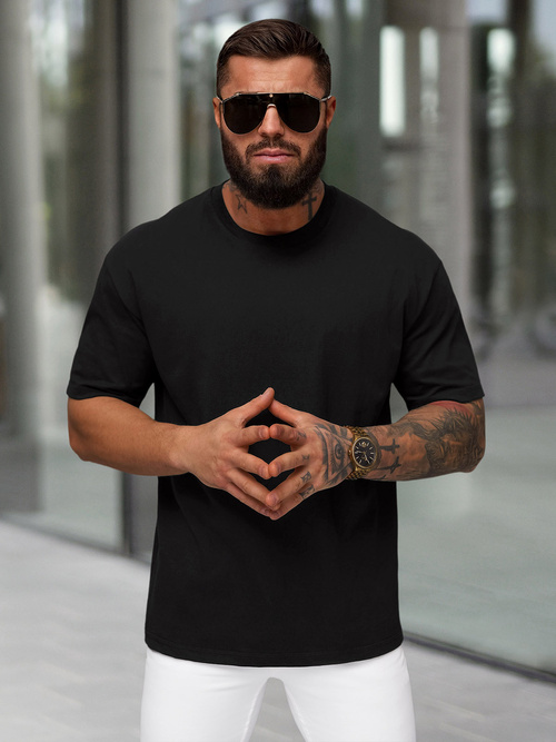 Мъжка тениска черен OZONEE JS/67T1298/3