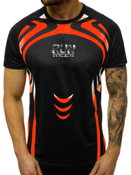 Мъжка тениска черна OZONEE JS/KS2062