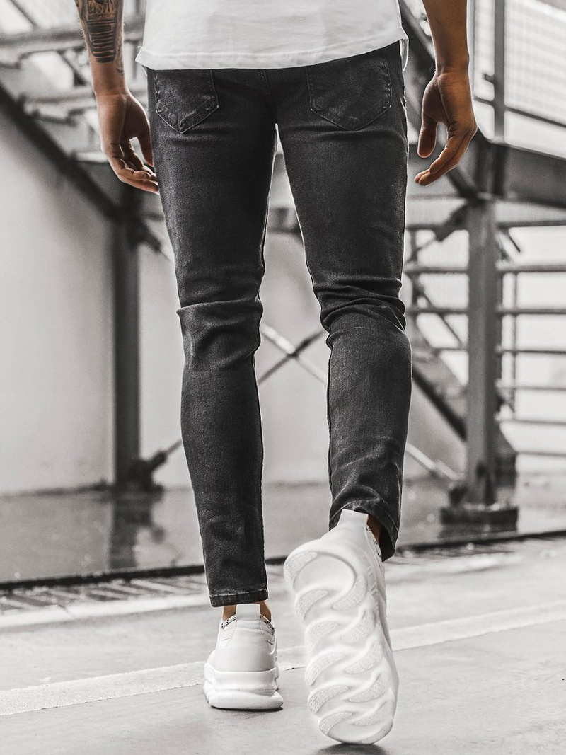 Мъжки панталони черни OZONEE DP/567