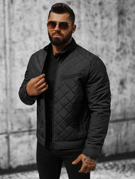 Мъжко яке черно OZONEE JS/22M306/392