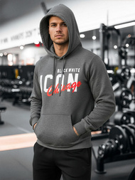 Мъжки суитшърт графитен OZONEE JS/8B1736/5