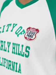 Дамска тениска бялозелен OZONEE JS/R62493