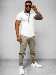 Мъжки чино панталон джогинг бежово OZONEE O/G3014Z