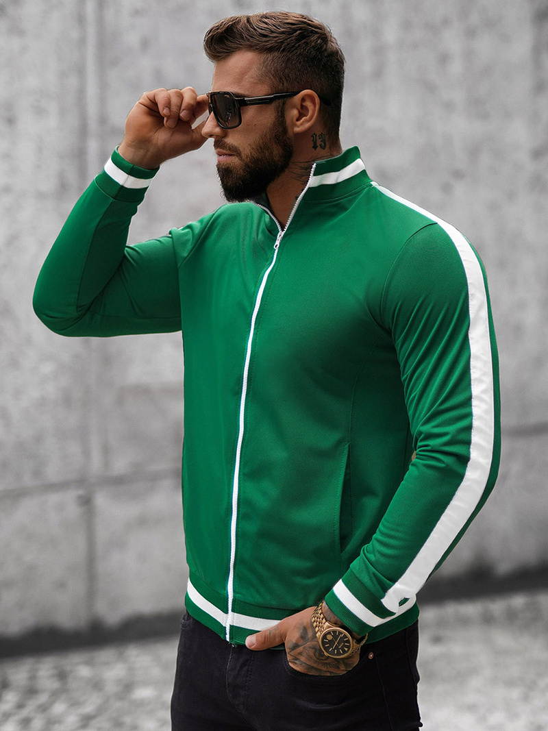 Мъжки суитшърт зелен OZONEE O/2126Z