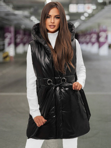 Дамска жилетка черна OZONEE O/DK119/1