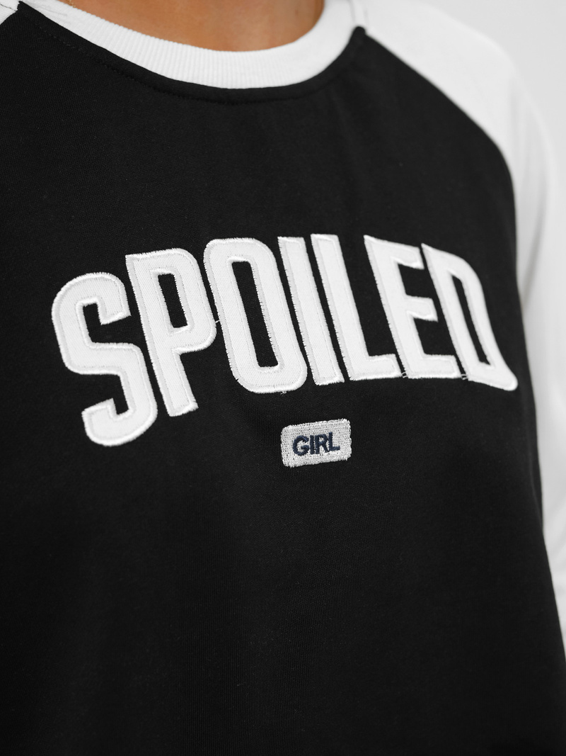 Дамски анцуг от две части черно-бял OZONEE JS/M58631AB