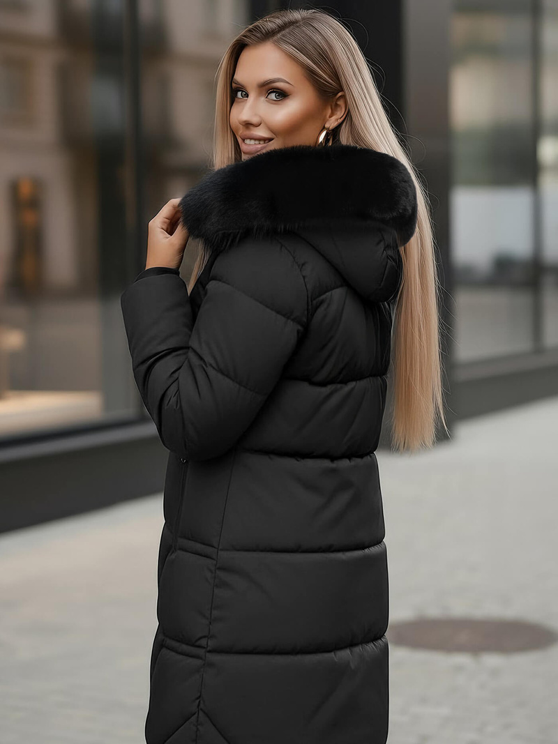 Дамско яке черно OZONEE JS/16M9099/392Z