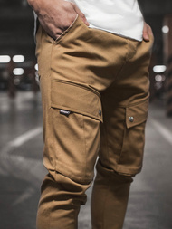 Мъжки панталони JOGGER камел OZONEE A/1003