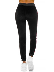 Дамски долнища на анцуг черни OZONEE O/82275