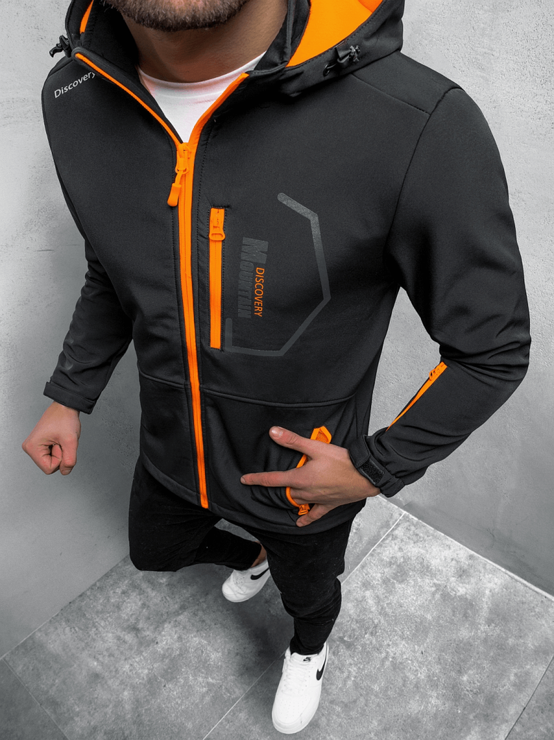 Мъжко softshell яке черна OZONEE JS/HH024/1B