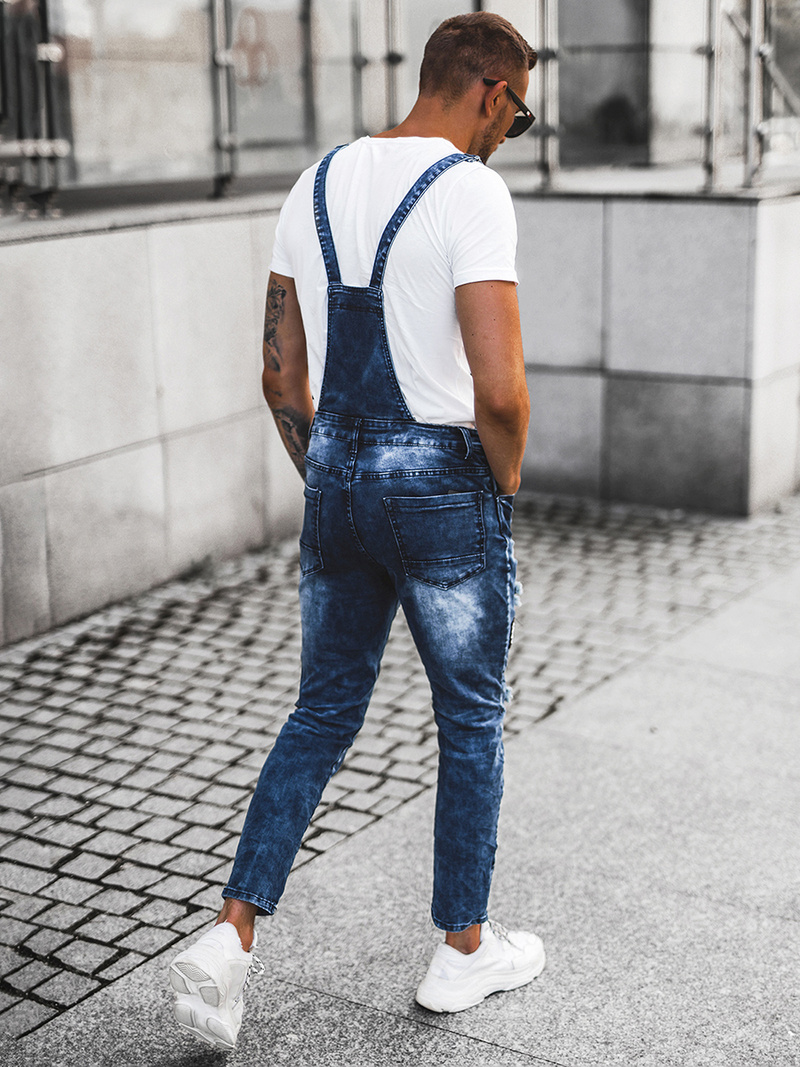 Мъжки дънки синьо OZONEE O/E9682