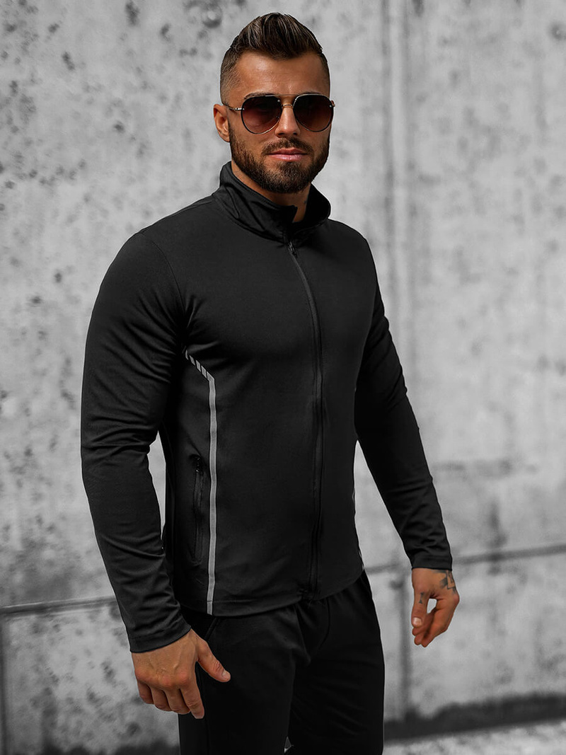 Мъжко яке черна OZONEE JS/M10309