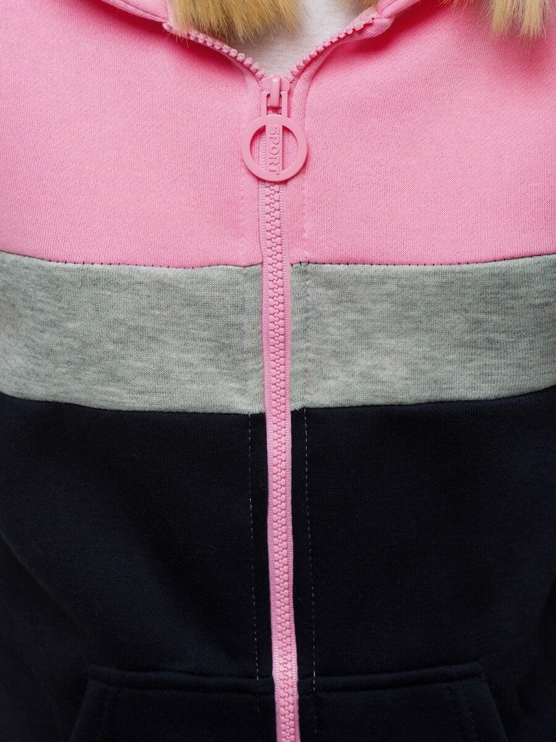 Дамски суичър розов OZONEE JS/KSW3009