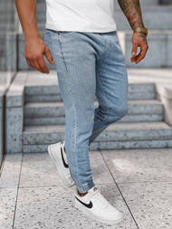 Мъжки дънки jogger светлосиньо OZONEE NB/MP0272BC